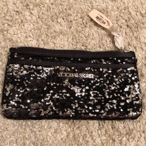 Victoria’s Secret Zippered Sequin Clutch Bag NWT